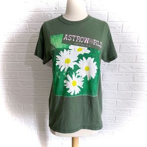 Travis Scott Astroworld Festival Run Green Cactus Tee Size Small